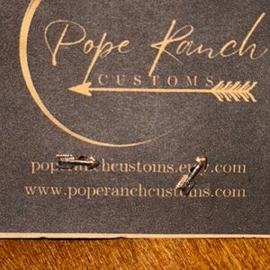 Sterling silver tiny arrow earrings